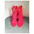 Sandalias Jimmy Choo de piel roja con cremallera - vista 13