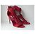 Sandalias Jimmy Choo de piel roja con cremallera - vista 2