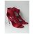 Sandalias Jimmy Choo de piel roja con cremallera - vista 9