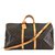 Louis Vuitton Keepall 60 Bandouliere Monogramm Leinwand Braun Leder  ref.237082