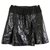 Louis Vuitton AW17 Coated Jacquard & Lace Skirt Black Synthetic  ref.237155