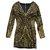 Balmain Dresses Golden Nylon  ref.237218