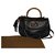 Gucci Large bamboo bag in black grained leather MAGNIFIQUE  ref.237312
