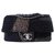 Timeless Chanel Classic Patchwork Bag Black Leather Wool Tweed  ref.237443