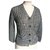 CHANEL Black and white openwork knit jacket T36 Multiple colors Cotton  ref.237521