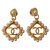 Cambon Chanel Aretes Gold hardware Chapado en oro  ref.237545