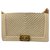 Chanel Embroidered Boy Chevron Medium Cruise Bag 2019 White Golden Eggshell Leather  ref.237560
