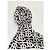 Burberry FOULARD CAPELLI MONOGRAMMA BIANCO NERO - vista 3