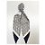 Burberry FOULARD CAPELLI MONOGRAMMA BIANCO NERO - vista 8