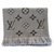 Sciarpa Louis Vuitton logomania Grigio Seta Lana  ref.237831