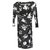 Ralph Lauren Grey Floral Jersey Dress Dark grey Polyester  ref.237925