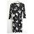 Ralph Lauren Graues Blumenjersey-Kleid Anthrazitgrau - Ansicht 3