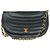 Schöne Vintage Chanel Handtasche im Halbmond aus schwarzem gestepptem Leder, garniture en métal doré, In sehr gutem Zustand!  ref.237938