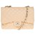 Superb Chanel Timeless jumbo bag with single flap in beige caviar leather, Garniture en métal argenté, In very good shape !  ref.237943