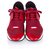 Balenciaga Red Race Runner Monochromer Nylon-Sneaker Rot Mehrfarben Leder Kalbähnliches Kalb Tuch  ref.238000