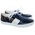 Chanel Recours 18 sneakers Cuir Bleu Marine  ref.238323
