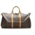 Louis Vuitton Brown-Monogramm Keepall Bandouliere 50 Braun Leder Leinwand  ref.238521