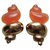 Dior Earrings Orange  ref.238612