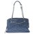 Bolsa Chanel Azul marinho Couro  ref.238656