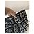Borsa Chanel in tessuto stampato bianco e nero - vista 3