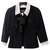 Chanel 7Chaqueta K $ con broche Negro Tweed  ref.238961