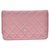 Chanel Wallet on Chain Pink Leather  ref.238988