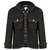 Chanel chaqueta icónica con ribete de cadena Negro Tweed  ref.239031