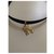 Collier noir à double tour Yves Saint Laurent  - vue 3