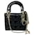 mini lady dior Black Patent leather  ref.239304
