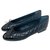 Chanel Zapatillas de ballet Negro Cuero  ref.239369