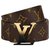 Louis Vuitton Logo spray ceinture LV Marron  ref.239407