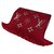Louis Vuitton Schals Rot Wolle  ref.239414