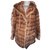 inconnue Coats, Outerwear Dark brown Fur  ref.239538