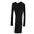 T By Alexander Wang Vestido drapeado negro - vista 3