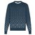 Louis Vuitton LV gradient monogram sweater Blue Cotton  ref.239706
