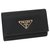 Prada Black Saffiano Key Holder Cloth Cloth  ref.239835