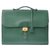 Hermès A Dépêches Green Leather  ref.239871