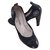 Chanel used shoes Black Leather  ref.239874