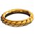 Anel Quadrado Hermès Dourado Metal  ref.239917