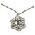 Muy bonito collar / colgante Chanel en metal plateado Hardware de plata Acero  ref.239919