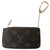 Louis Vuitton Monogram Key Pouch Brown Cloth  ref.239944