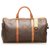 Céline Celine Brown Macadam Travel Bag Leather Plastic Pony-style calfskin  ref.240015