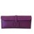 Hermès Clutch bags Purple Leather  ref.240208