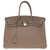 Superbe sac  à main Hermès Birkin 35 en cuir Togo étoupe, garniture en métal argent palladié en très bon état ! Gris  ref.240249