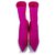 Balenciaga Pink Knife Jersey Crepe Stivali Rosa Pelle Vitello simile a un vitello Panno  ref.240278