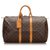 Louis Vuitton Brown-Monogramm-Keepall 45 Braun Leder Leinwand  ref.240746