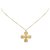 Chanel Silver Clover Necklace Silvery Metal  ref.240882