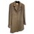 Chanel abrigo de tweed metalizado Beige  ref.240911