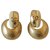 Chanel Ohrringe Beige Golden Metall  ref.240947