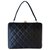 Chanel Handbags Black Silk  ref.240953